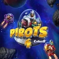 Pirots 4 logo by ELK Studios Mega Casino